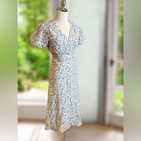 CLUB MONACO MIDI Button Front Dress Size 0 - Picture 5 of 16